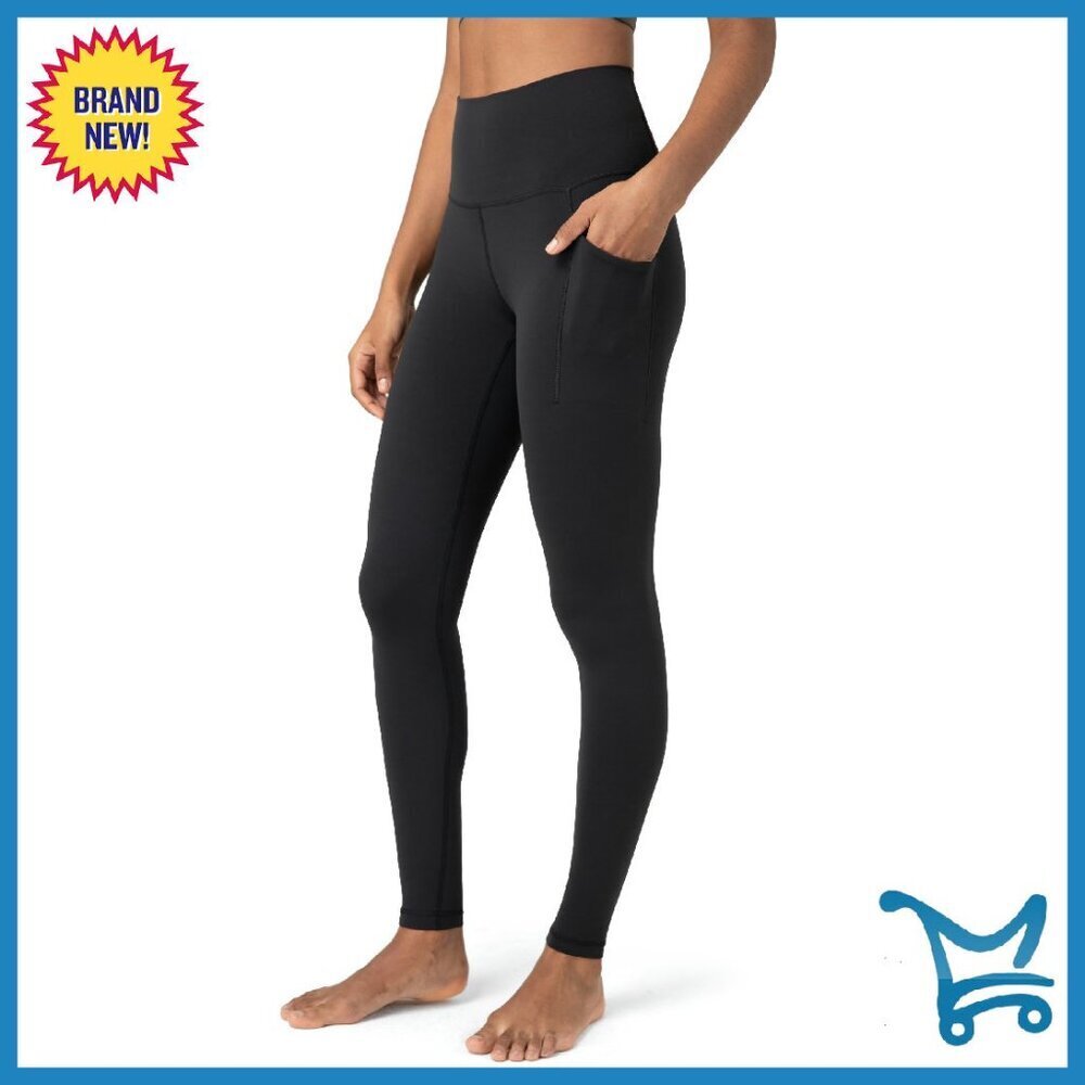 High Waisted Workout Leggings with Pockets 28" Inseam Yoga Pants